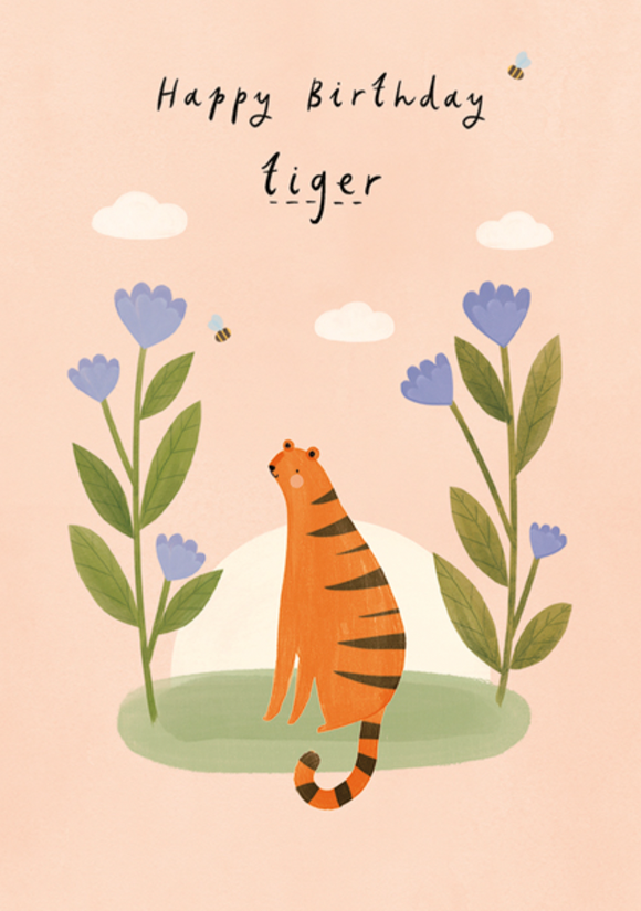Birthday - Celebratory Tiger
