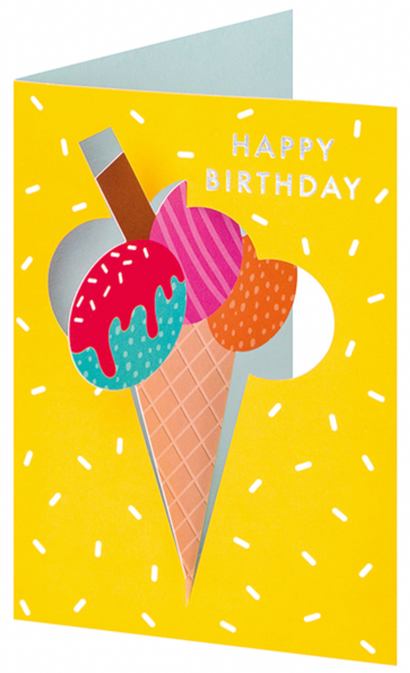 Birthday - Ice Cream Cone 3D Twist Out