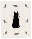 Swedish Dish Cloth - Cat & Mice