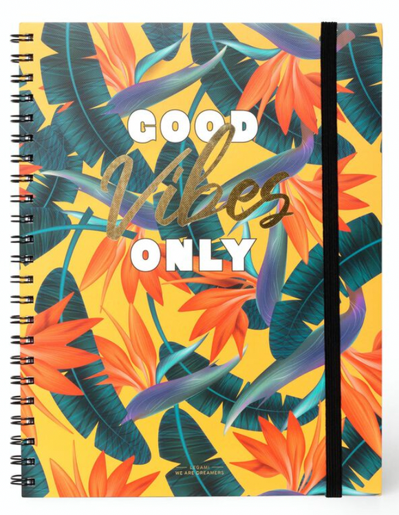 A4 Spiral Bound 3-in-1 Notebook - Good Vibes