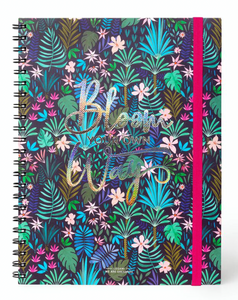 A4 Spiral Bound 3-in-1 Notebook - Bloom