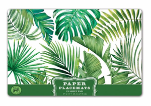 Michel Design Paper Placemats - Palm Breeze