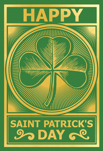 St. Patricks Day - Vintage Shamrock