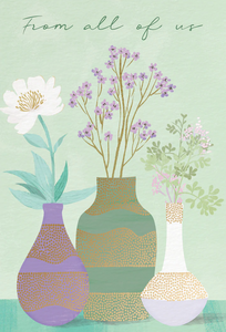 Get Well - Three Vases