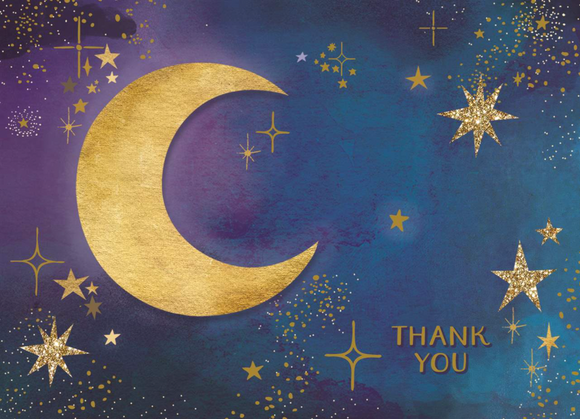 Moon & Stars Boxed Thank You