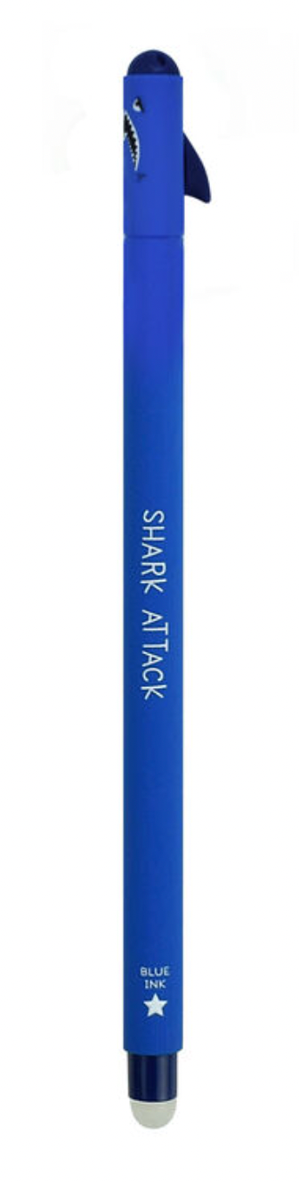 Erasable Shark Pen - Blue Ink