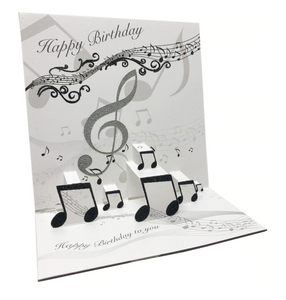 Birthday Pop-Up - Musical Notes