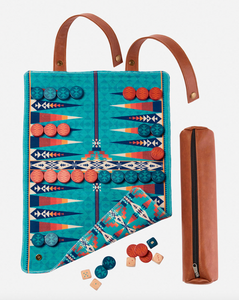 Backgammon Travel Ready Roll-Up Game