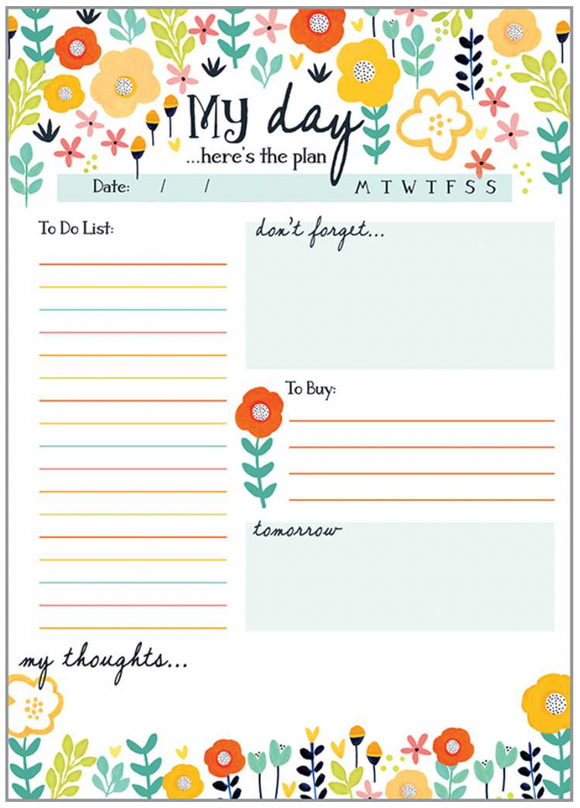 Weekly Planner Pad - A Fresh Bunch