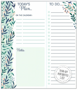 Daily Planner Pad - Leaves