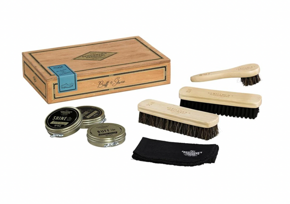 Gentlemen's Hardware - Cigar Box Shoe Shine Kit