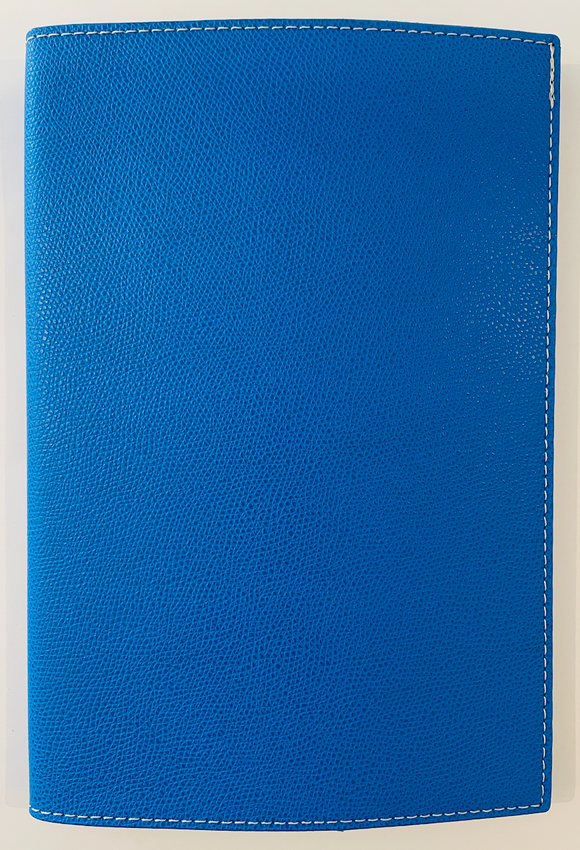 Leather Refillable Notebook - Royal Blue Club