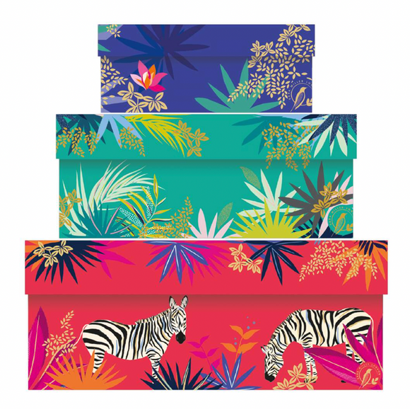 Stackable Gift Boxes - Tropical