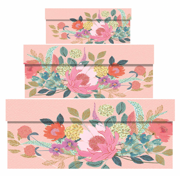 Stackable Gift Boxes - Party Floral