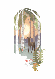 Blank - Deer in the Woods