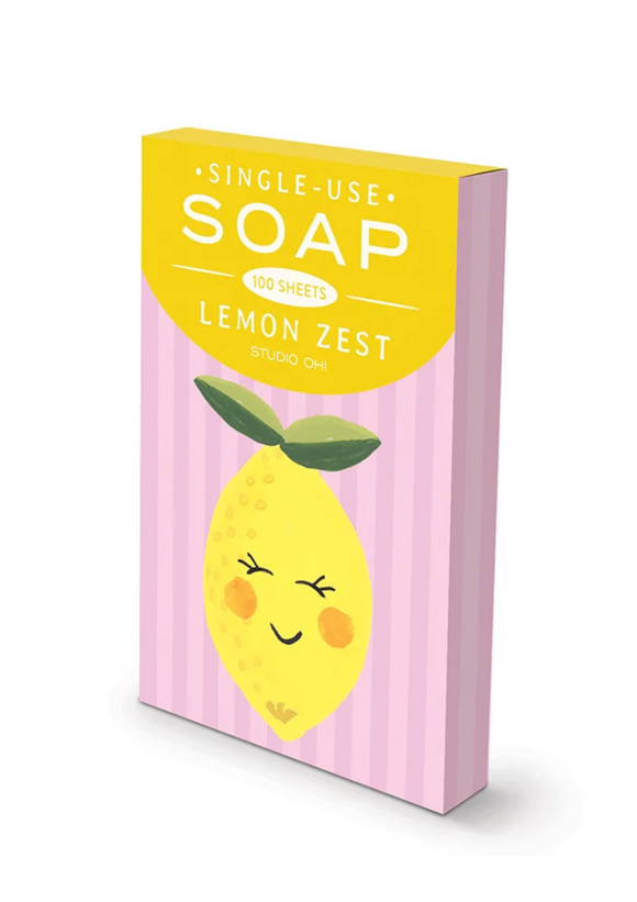 Single-Use Soap Sheets - Lemon Zest