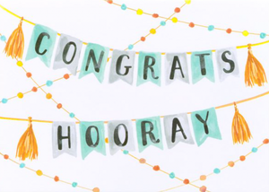 Congratulations - Hooray Banner