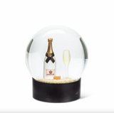 Bottle & Flute Snow Globe