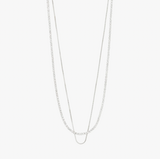 Pilgrim Mille Crystal 2-in-1 Necklace: Silver
