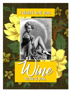 Humour - Wine Texted