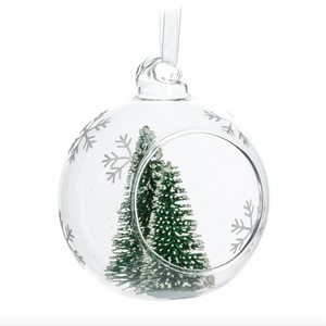 Brush Tree Open Ball Ornament