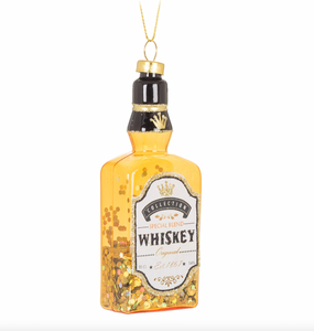 Whiskey Glitter Ornament