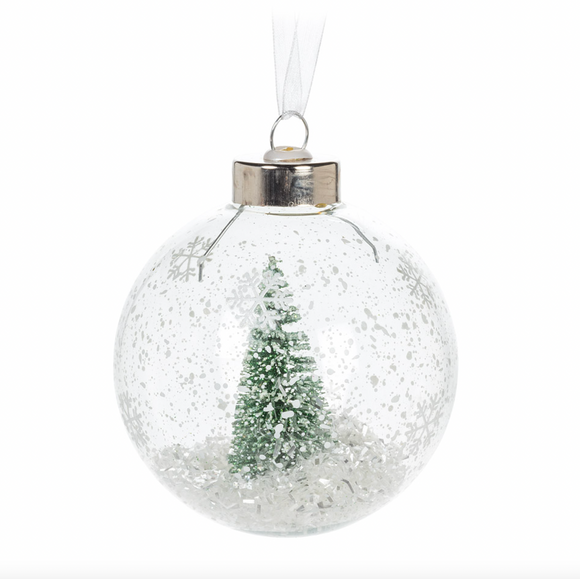 Brush Tree Ball Ornament