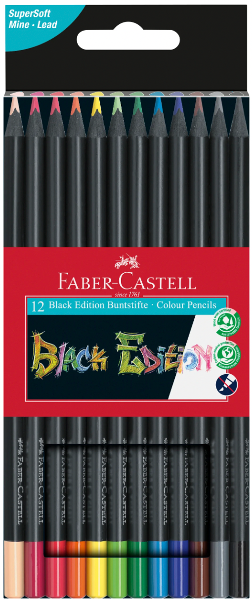 Faber-Castell Black Edition 12/pk Pencil Set