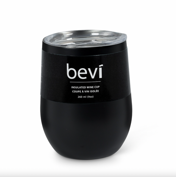 Bevi Insulated Wine Cup - Black
