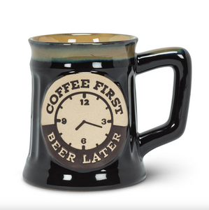 Large "Coffee First" Tankard Mug