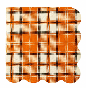 Cocktail Napkin - Autumn Plaid