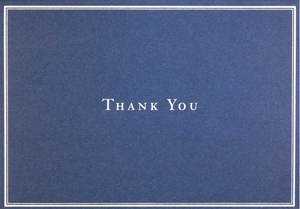 Boxed Thank You - Navy Blue