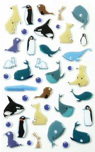 Arctic Animals Puffy Sticker Sheet
