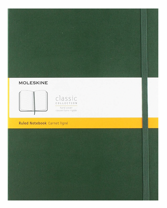 Moleskine X-LG Ruled Notebook - Myrtle Green