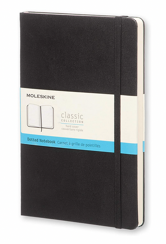 Moleskine LG Dotted Notebook - Black