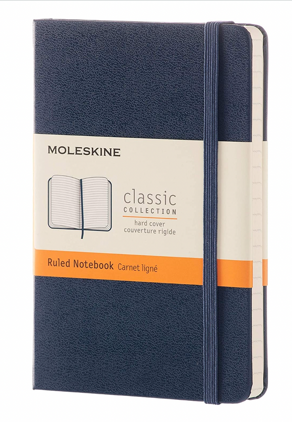 Moleskine Pocket Ruled Notebook - Sapphire Blue