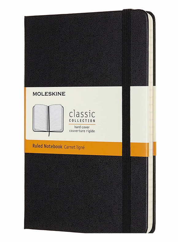 Moleskine LG Ruled Notebook - Black