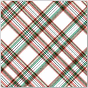 Michel Designs Luncheon Napkin - Vintage Plaid