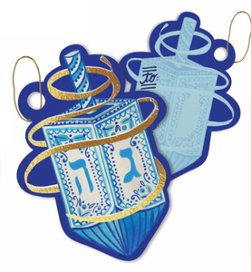 Gift Tag with String - Happy Hanukkah