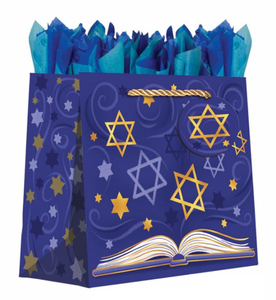 Medium Holiday Gift Bag - Hanukkah Sefer