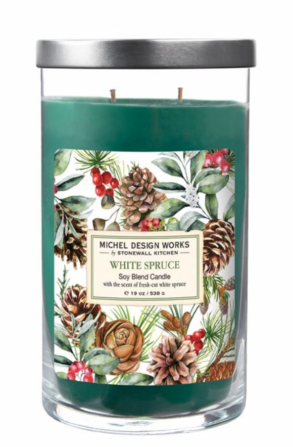 Michel Design Tumbler Candle - White Spruce