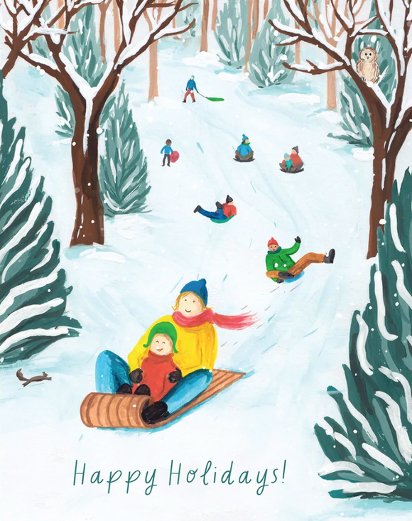 Christmas - Holiday Tobogganing