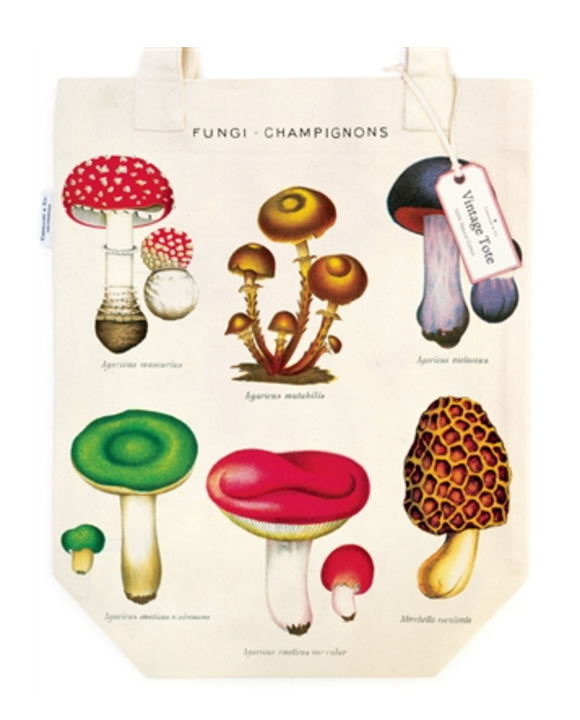 Canvas Tote Bag - Mushrooms