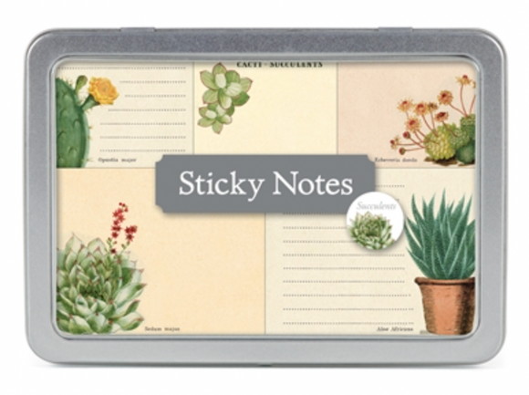 Cavallini Sticky Notes - Succulents