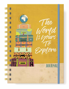 Spiral Lined Journal - Travel