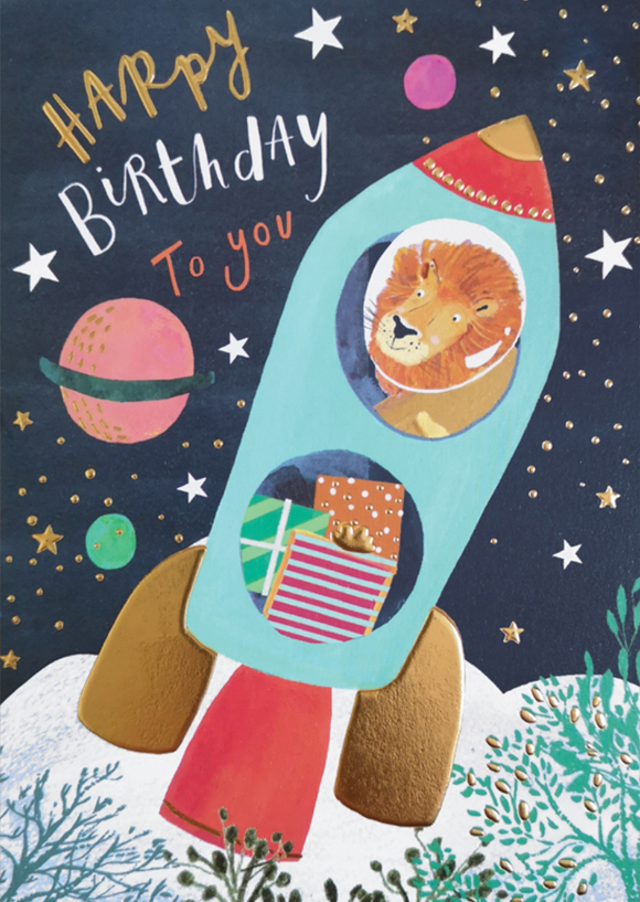 Birthday - Lion in Space