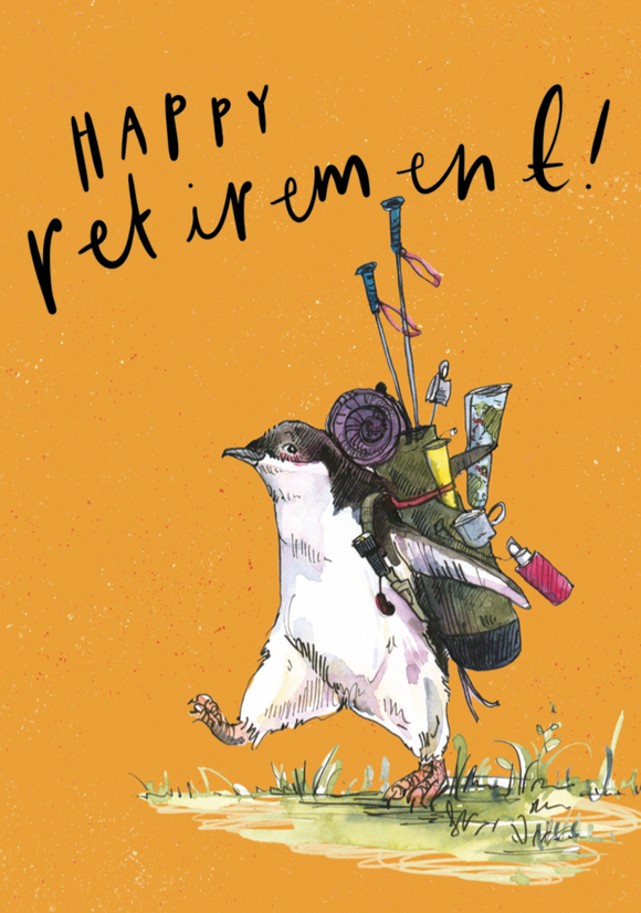 Retirement - Backpacking Penguin