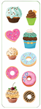 Cupcakes & Donuts Sticker Set