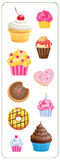 Cupcakes & Donuts Sticker Set