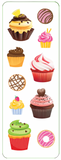 Cupcakes & Donuts Sticker Set